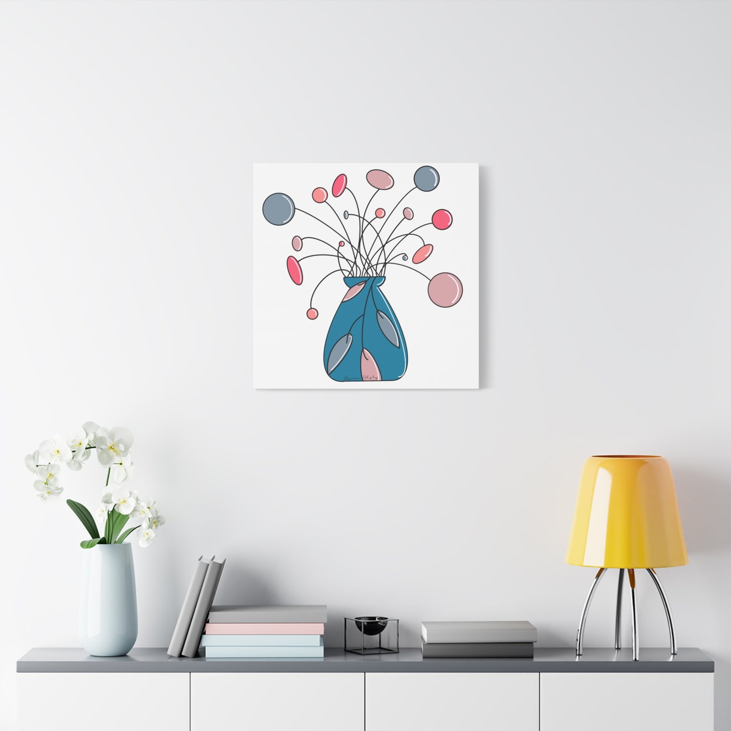 Floating Flora - Matte Canvas Digital Print