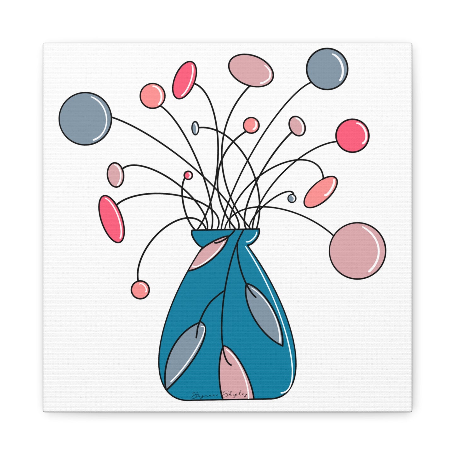 Floating Flora - Matte Canvas Digital Print