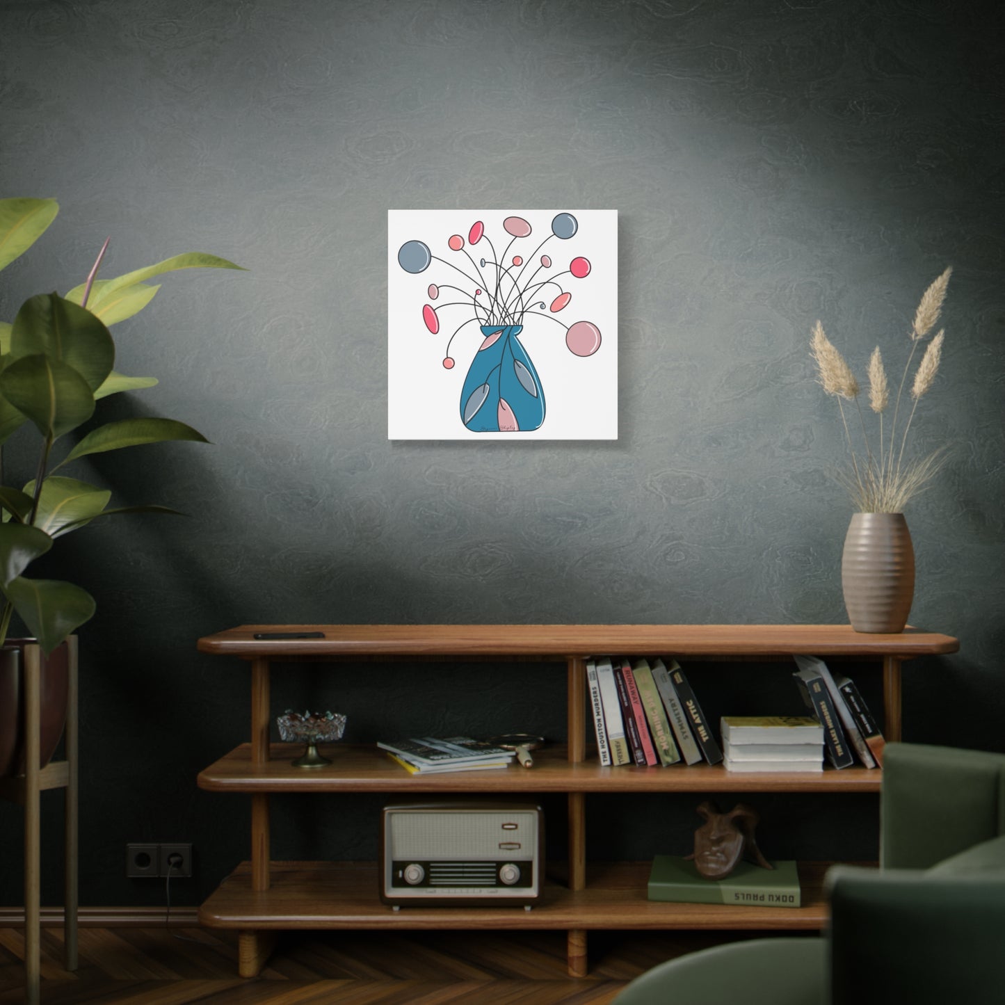 Floating Flora - Matte Canvas Digital Print