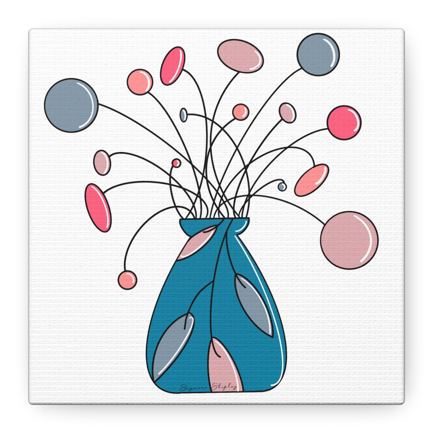 Floating Flora - Matte Canvas Digital Print