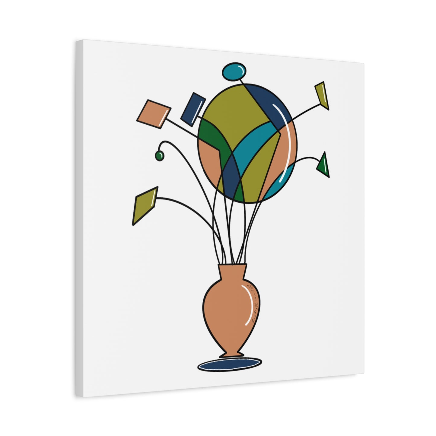 Fragmented Growth - Matte Canvas Digital Print
