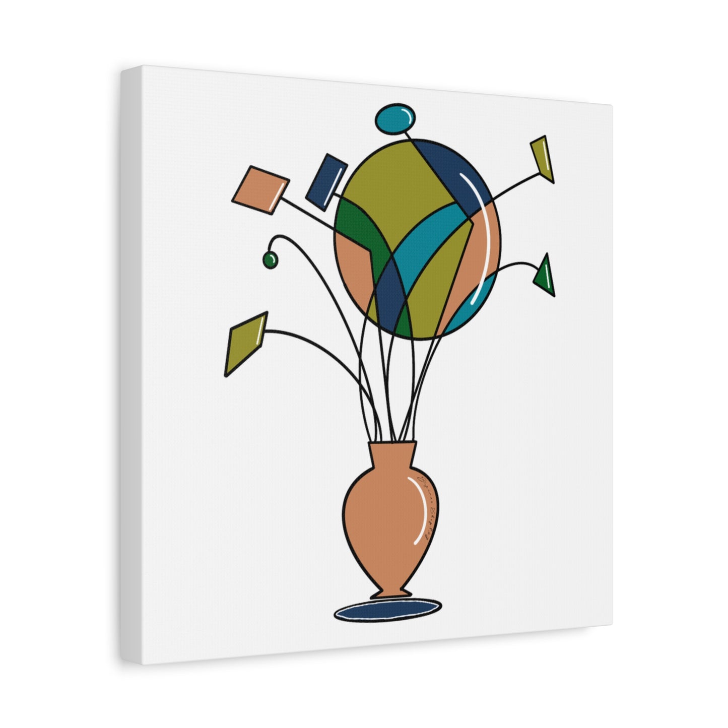 Fragmented Growth - Matte Canvas Digital Print