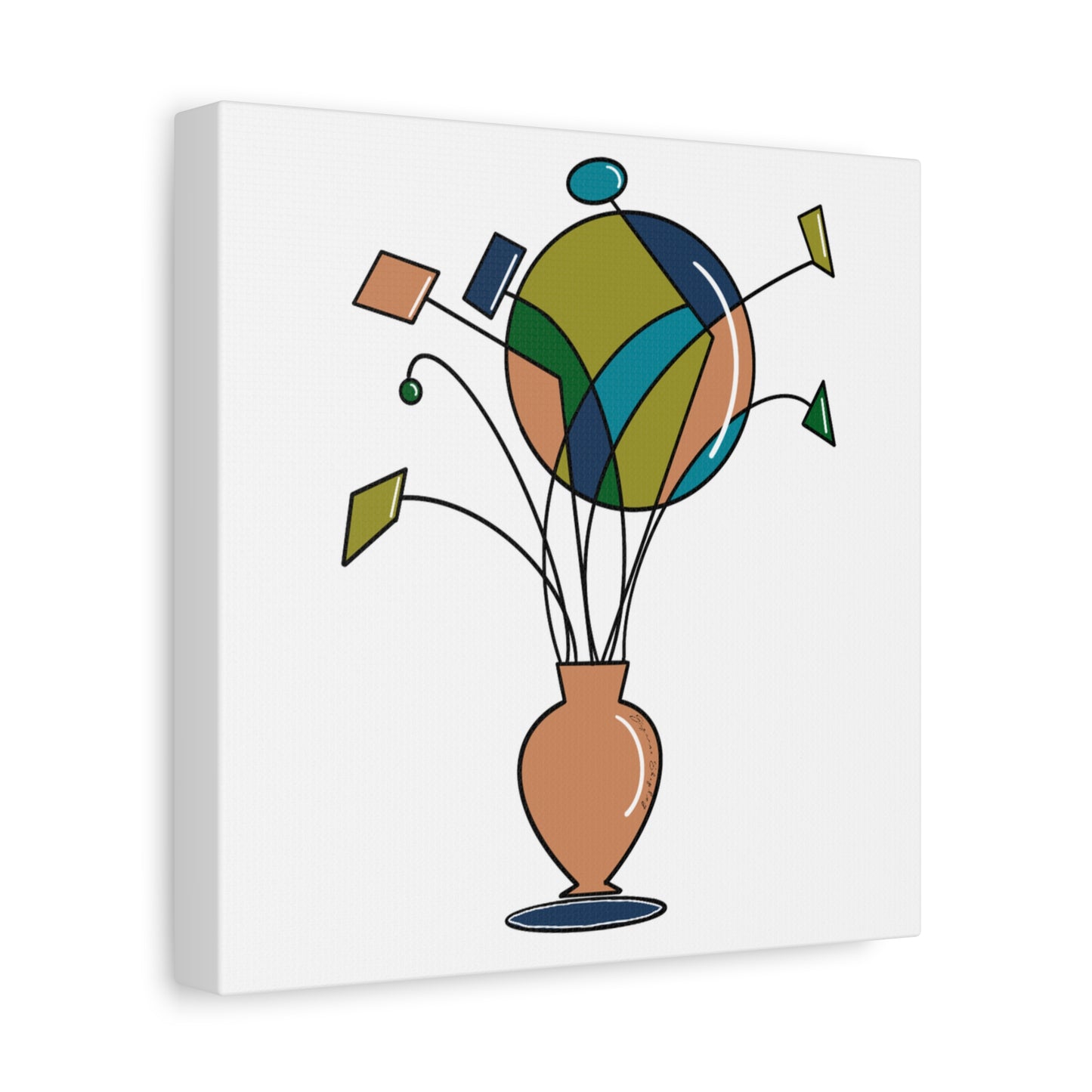 Fragmented Growth - Matte Canvas Digital Print