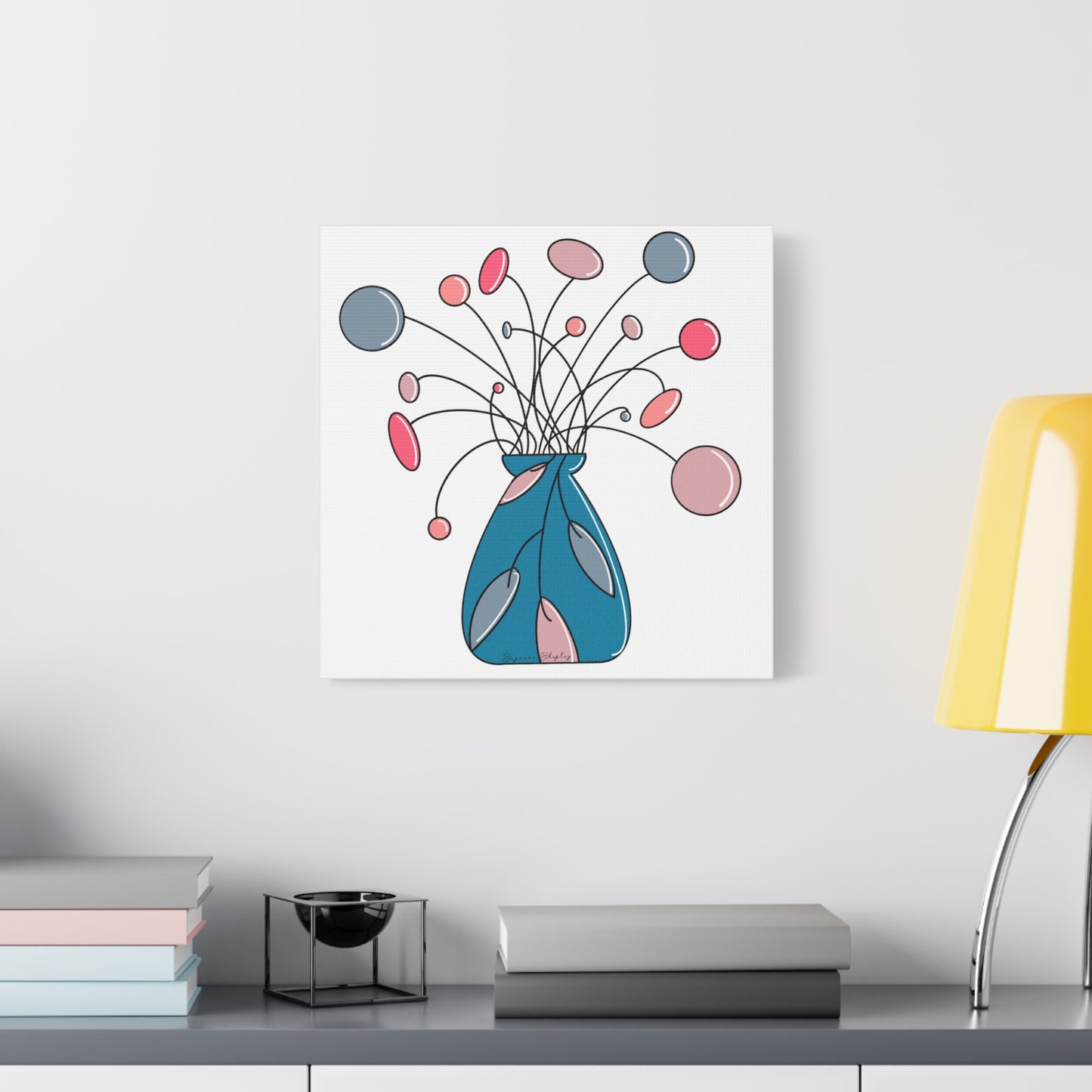 Floating Flora - Matte Canvas Digital Print