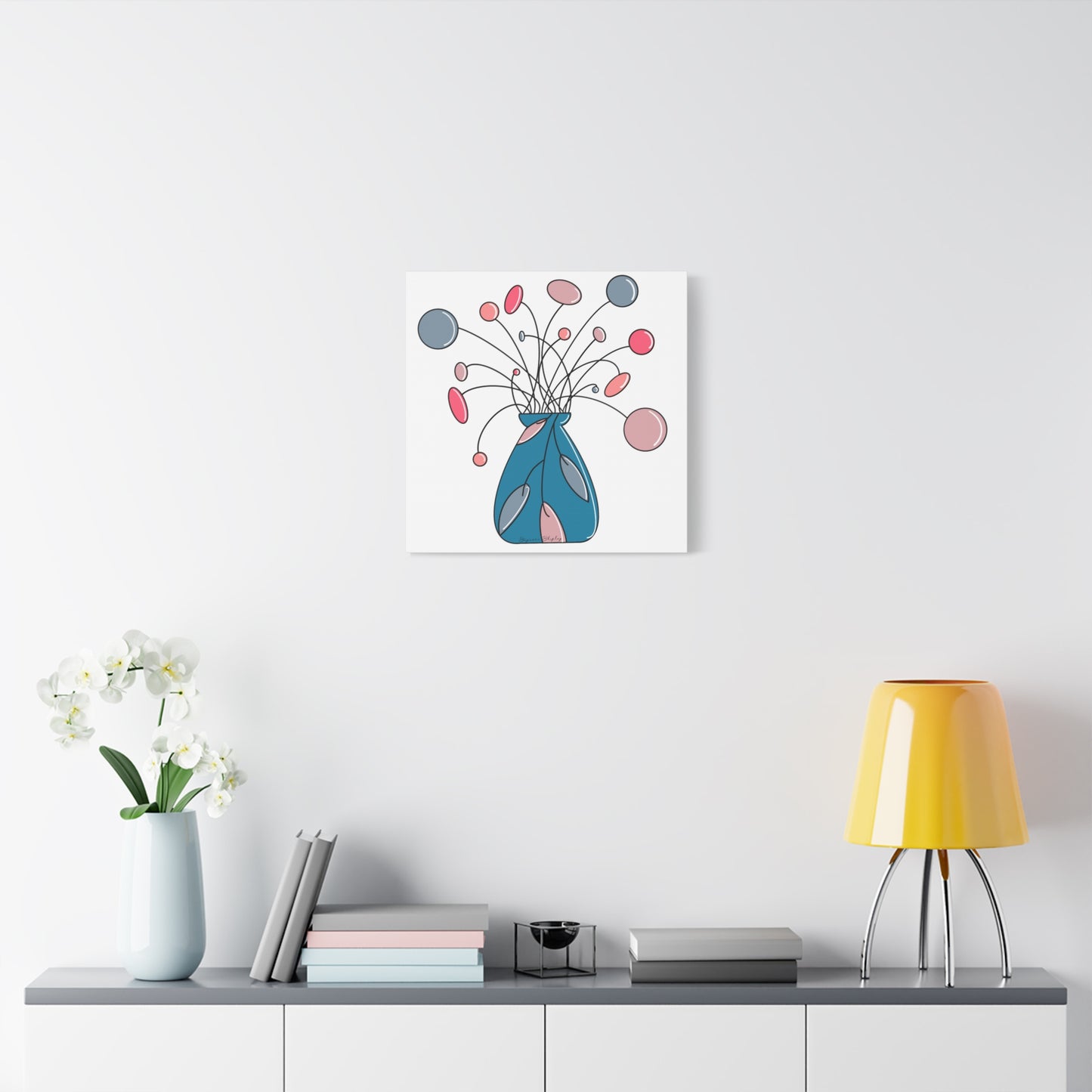 Floating Flora - Matte Canvas Digital Print