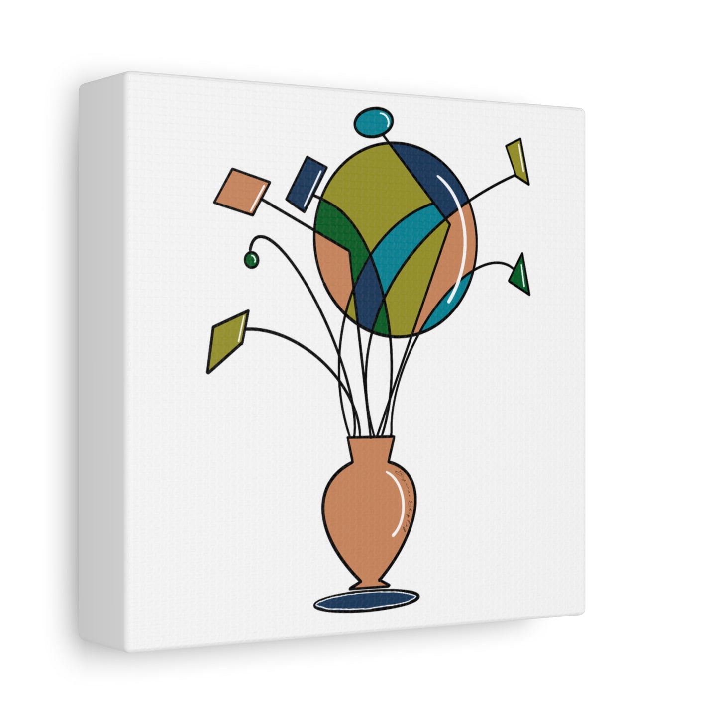 Fragmented Growth - Matte Canvas Digital Print