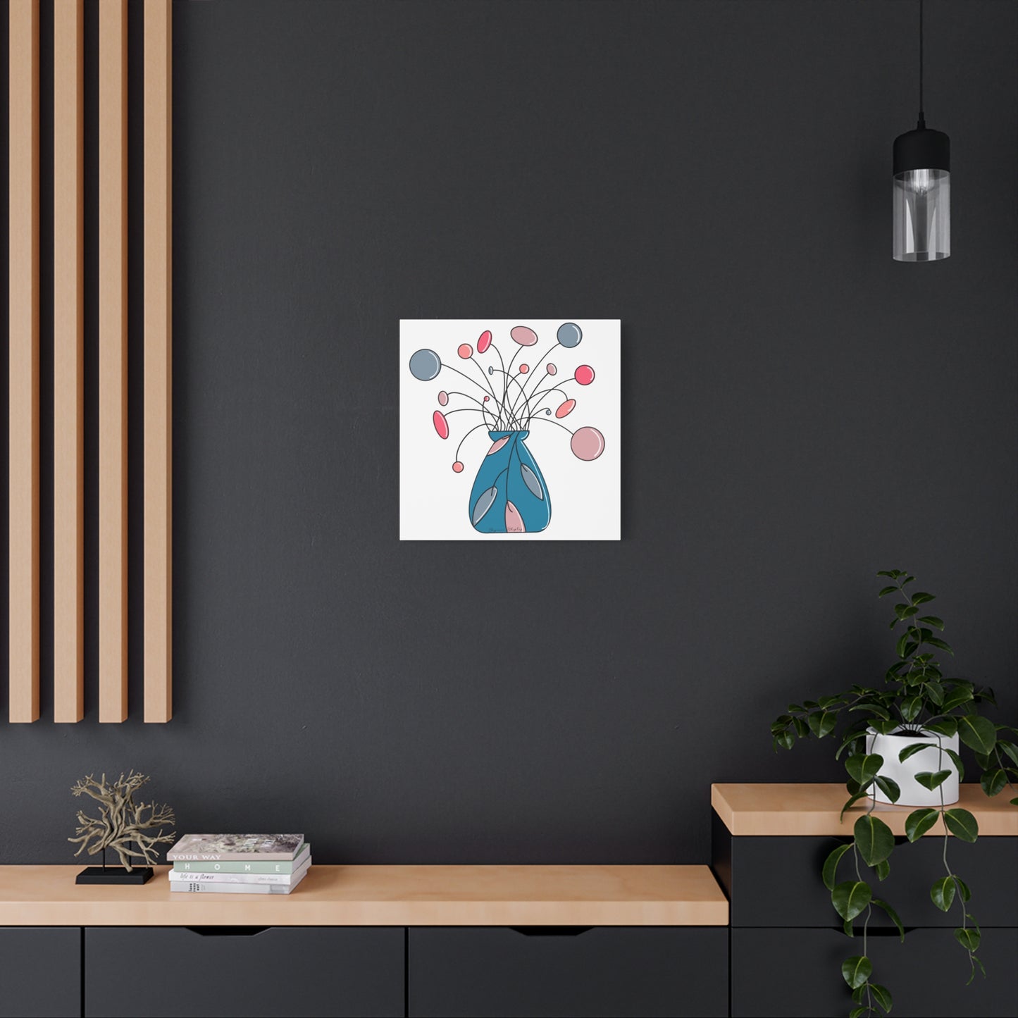 Floating Flora - Matte Canvas Digital Print