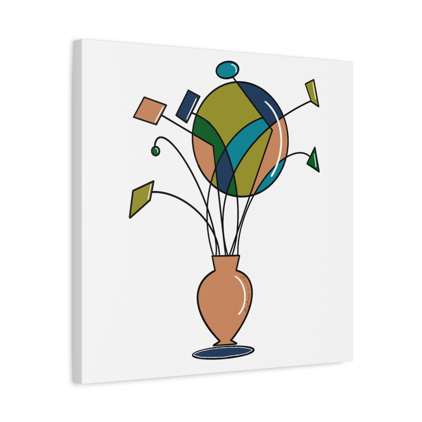 Fragmented Growth - Matte Canvas Digital Print